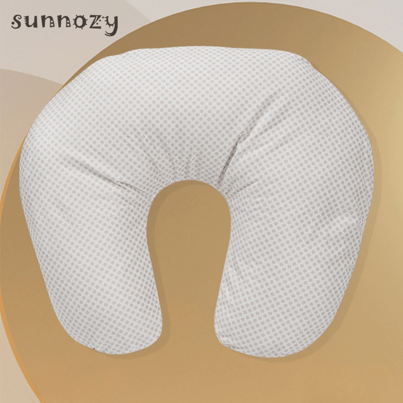 Sunnozy Nursing Pillow for Baby & Mom | 50 × 50 CM Feeding & Support Pillow | 100% Polyester - SMILE BABY