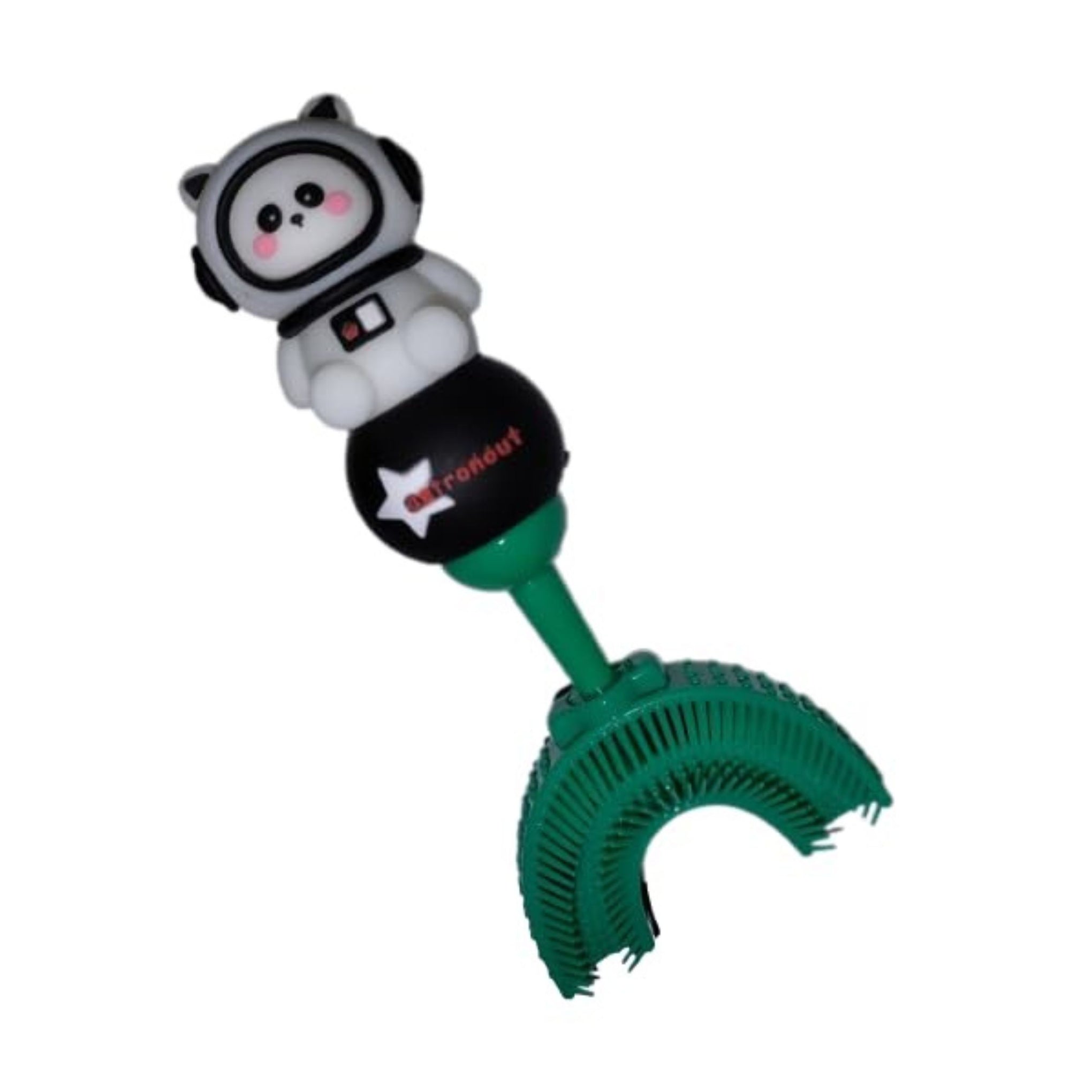 Smile Baby U-Shaped Toothbrush Kids 1 Pec - Toddler Toothbrush With Food Grade Soft Silicone Brush Head, Manual Whole Mouth Toothbrush For Kids Age 2-6, 360° Design (Xastronout,Dark Green)