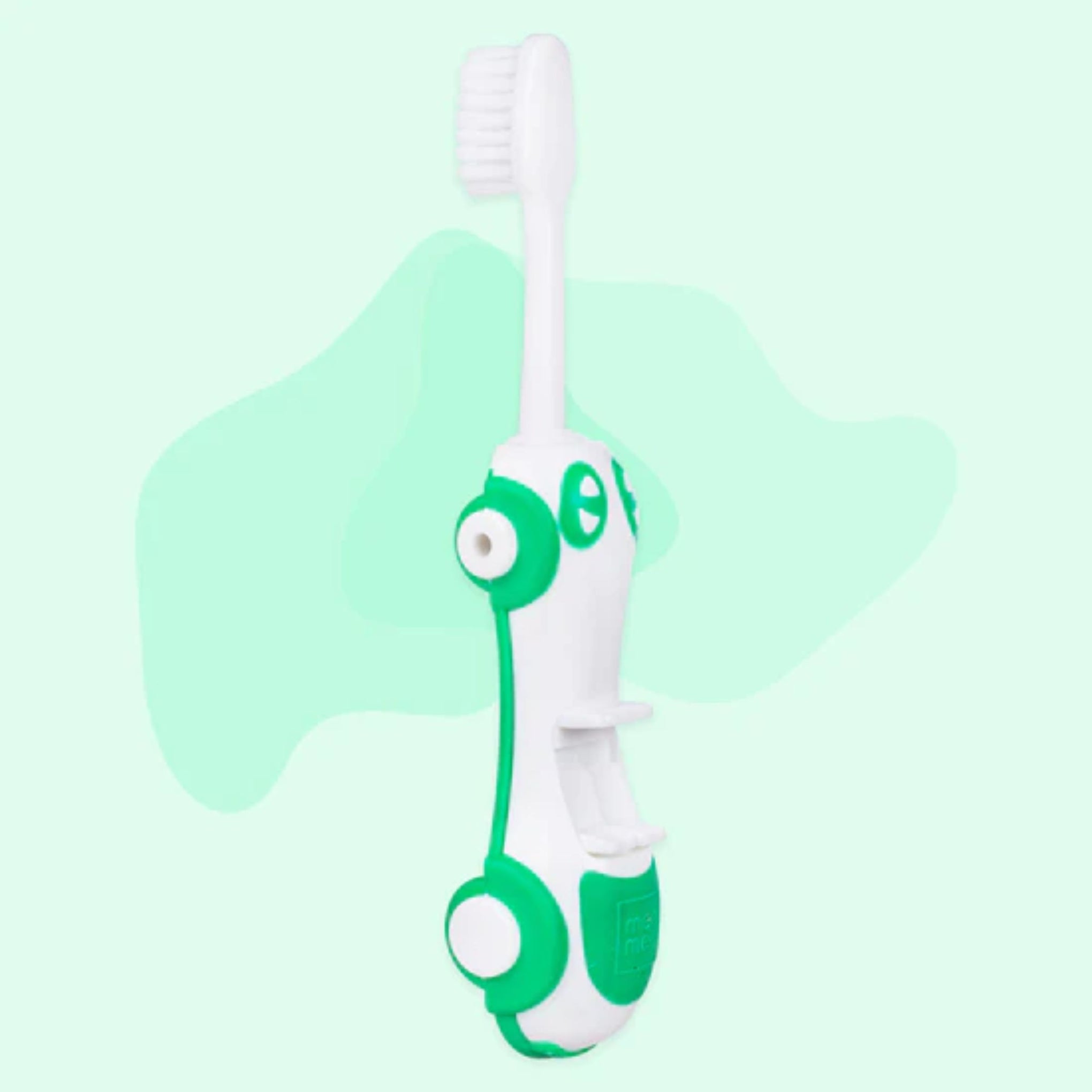 Mee Mee Foldable Infant to Toddler Toothbrush | Travel-Friendly Baby Car Toothbrush greens color