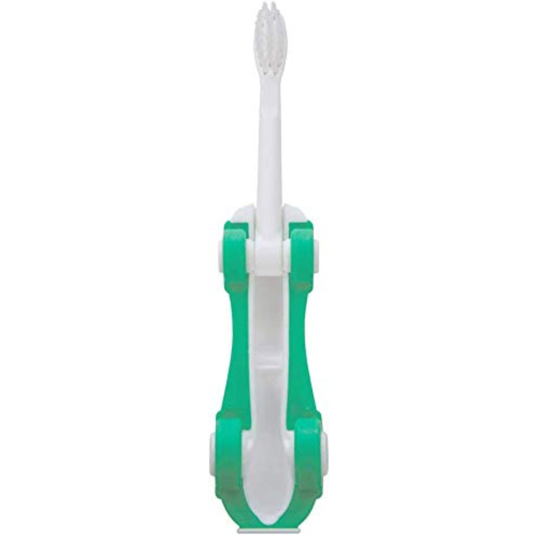 Mee Mee Foldable Infant to Toddler Toothbrush | Travel-Friendly Baby Car Toothbrush greens color