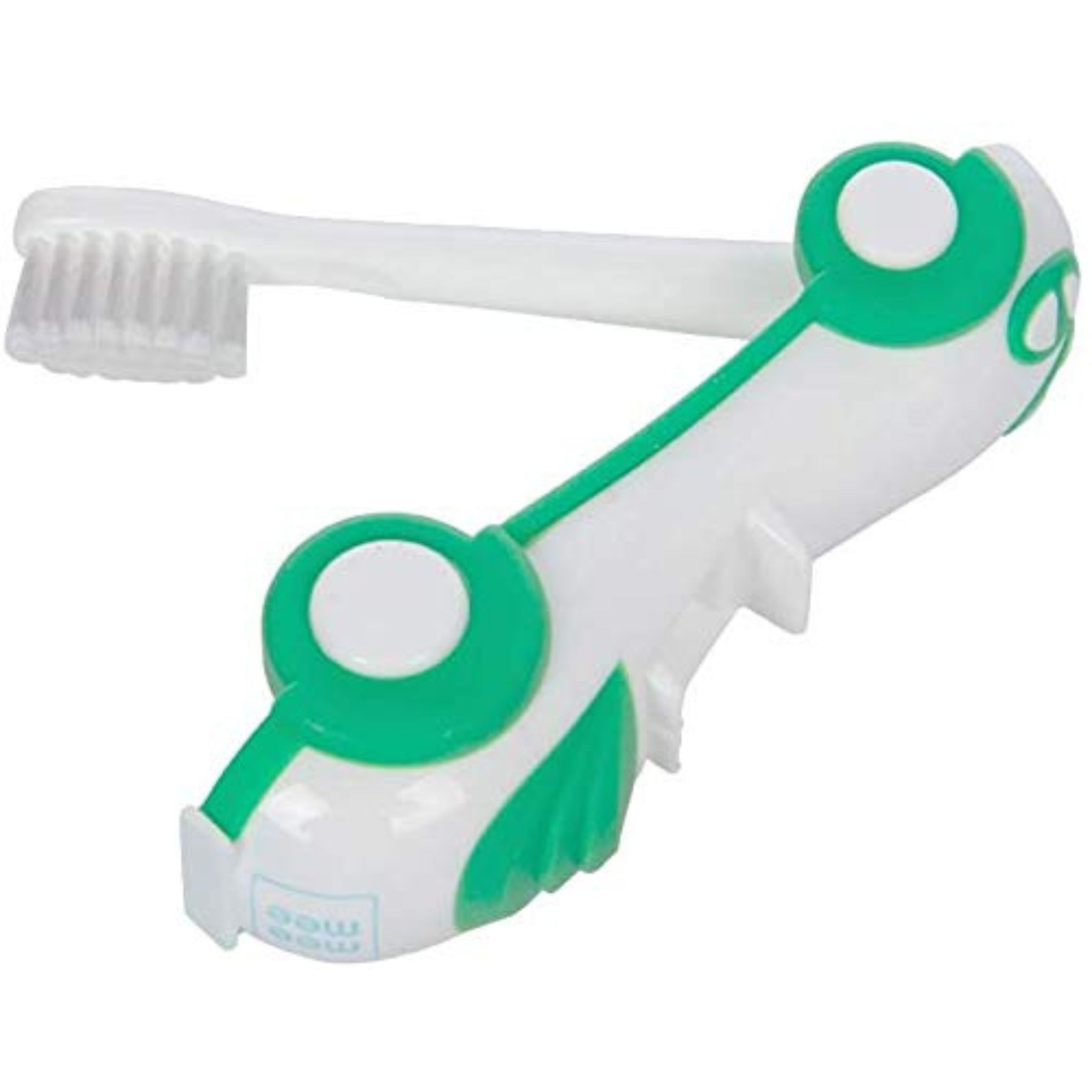 Mee Mee Foldable Infant to Toddler Toothbrush | Travel-Friendly Baby Car Toothbrush greens color