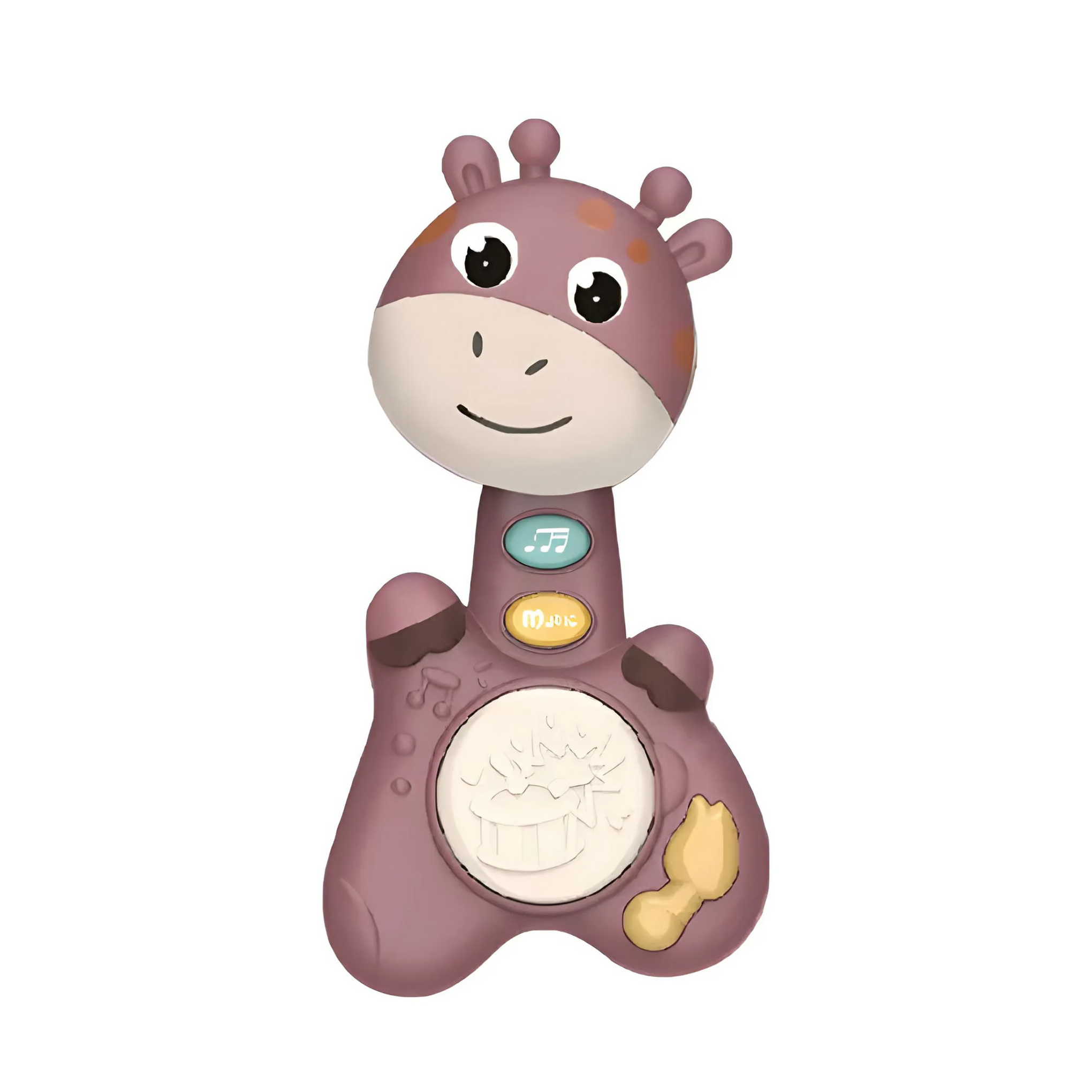 Smile Baby Giraffe Shape Musical Handy Drum Educational & Sensory Toy for Kids Boys and Girls 3+(3clours)