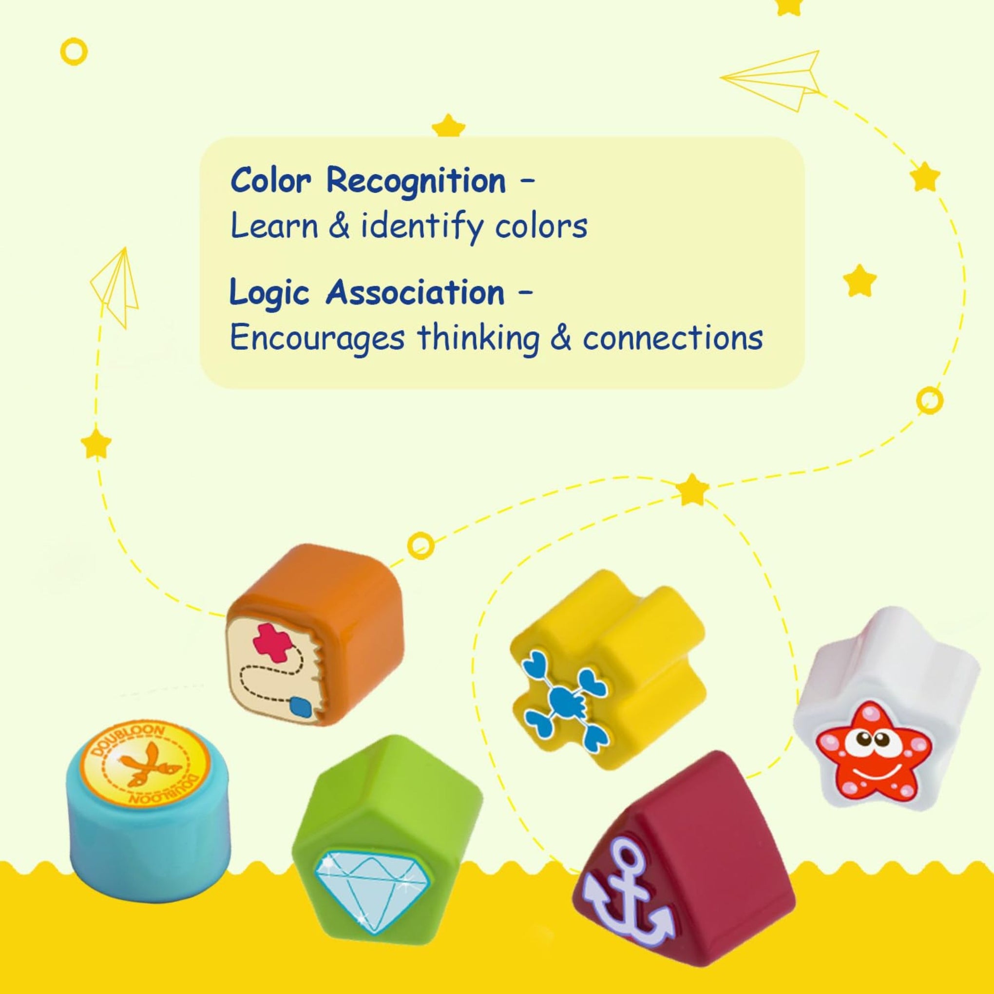 Baby Shape Sorter Rolling Toy with Blocks | Interactive Pull-Along Treasure Box | Educational Toy for Toddlers