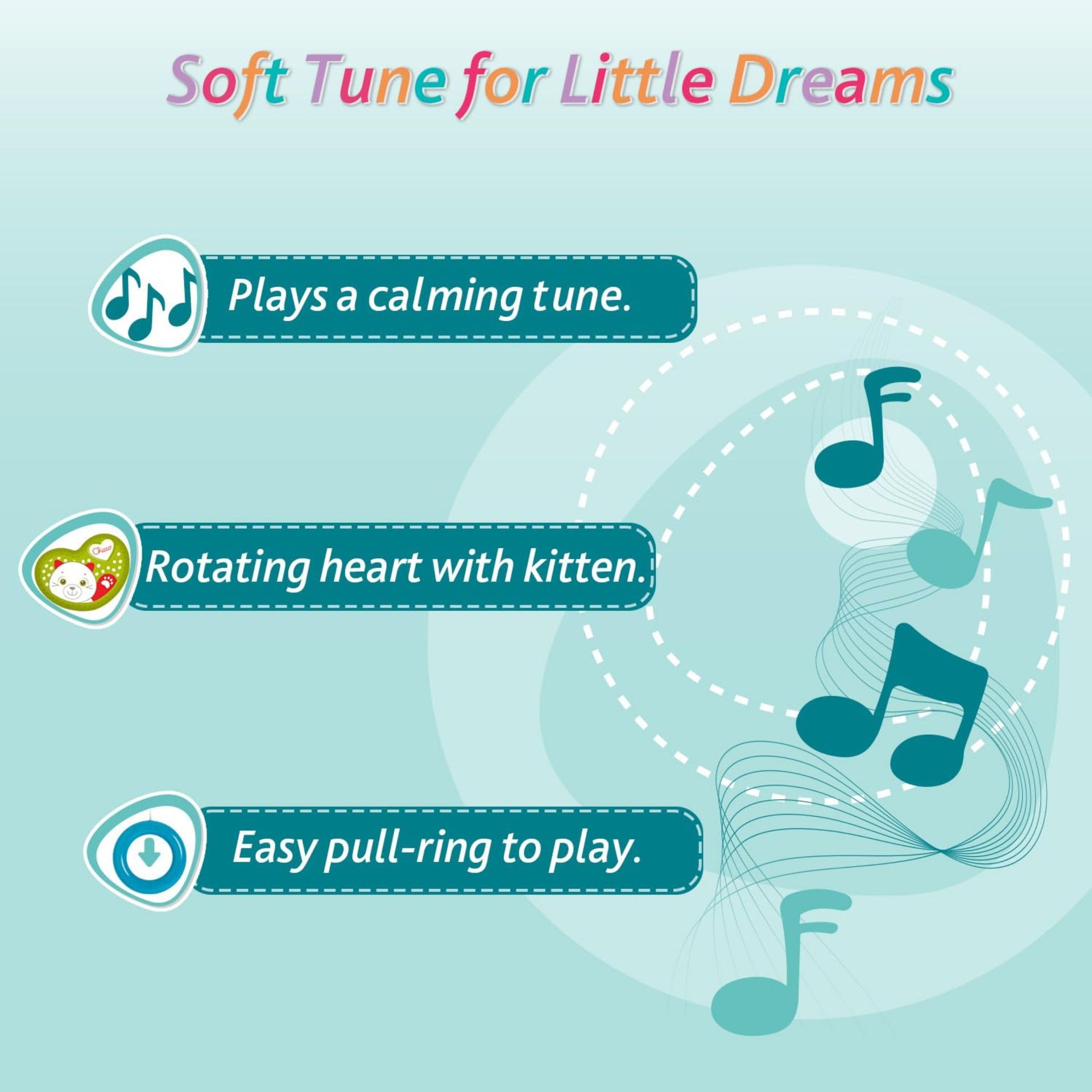 Chicco Toy First Love Sweet Home Musical Box| Cot Toy | 0 Months+