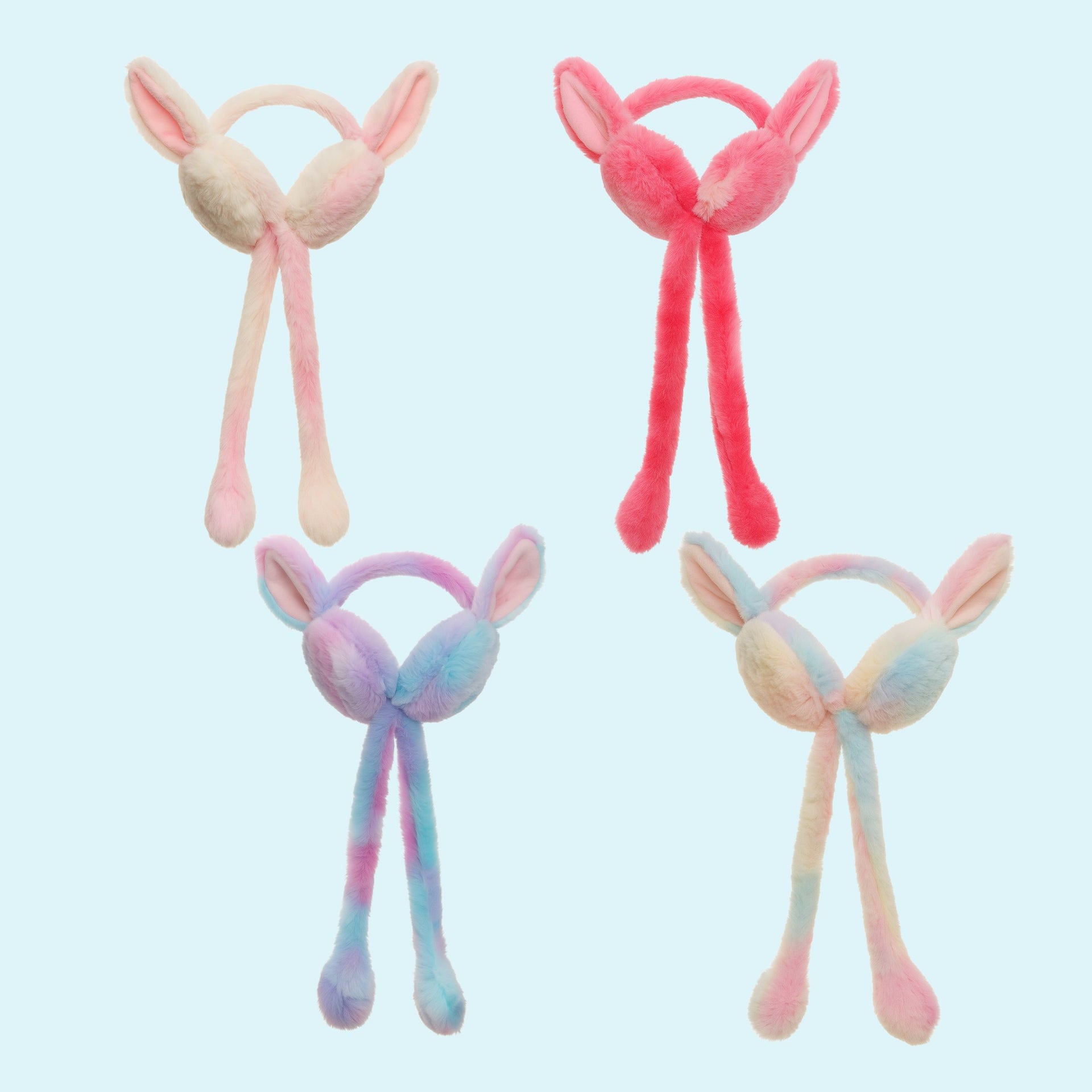 Smile Baby Plush Bunny Earmuffs with Moving Jumping Ears | Soft Warm Winter Ear Covers for Kids & Girls | Fun Air-Pump Jumping Ears Design –  Unicorn Shades