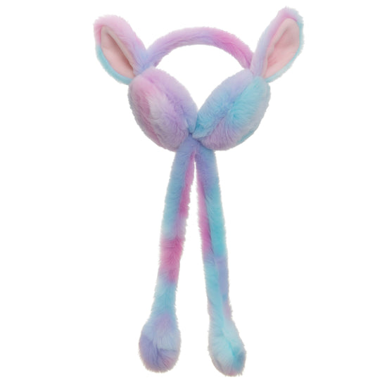 Smile Baby Plush Bunny Earmuffs with Moving Jumping Ears | Soft Warm Winter Ear Covers for Kids & Girls | Fun Air-Pump Jumping Ears Design –  Unicorn Shades