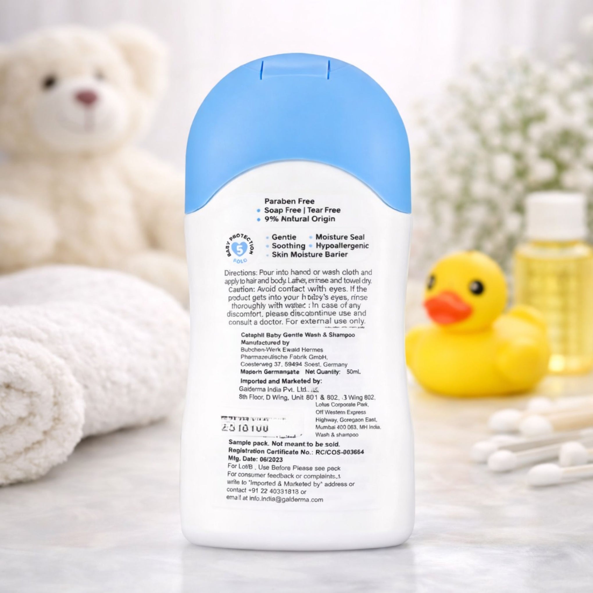 Cetaphil Baby Gentle Wash & Shampoo – Tear-Free Cleanser for Baby’s Delicate Skin & Hair (50 ml)