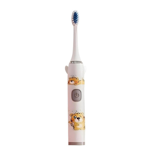 Smile Baby kids Electric Toothbrush with Cartoon Characters, Soft Bristles Battery Operated Kids Cartoonic Vibrating/Oscillating Toothbrush for cleaning the teeth (white, 1pec)