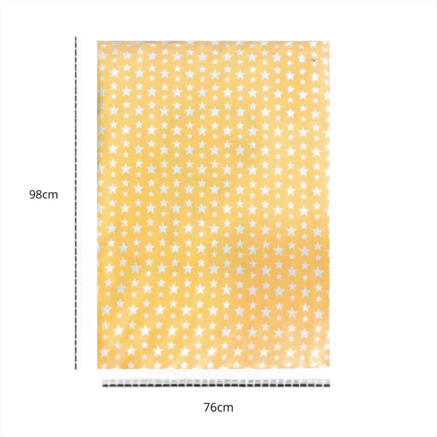 Sunnozy Ultra-Soft Baby Double Layer Bean Blanket | Embroidered Yellow Fox Design | Premium Minky Fleece | 75×100 cm